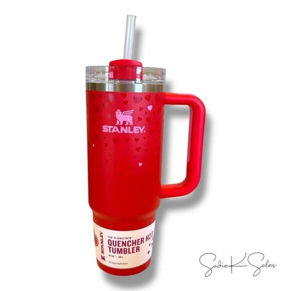 Target 30oz Valentine's Day Stanley Tumbler - Ruby Hearts Red - Picture 1 of 7